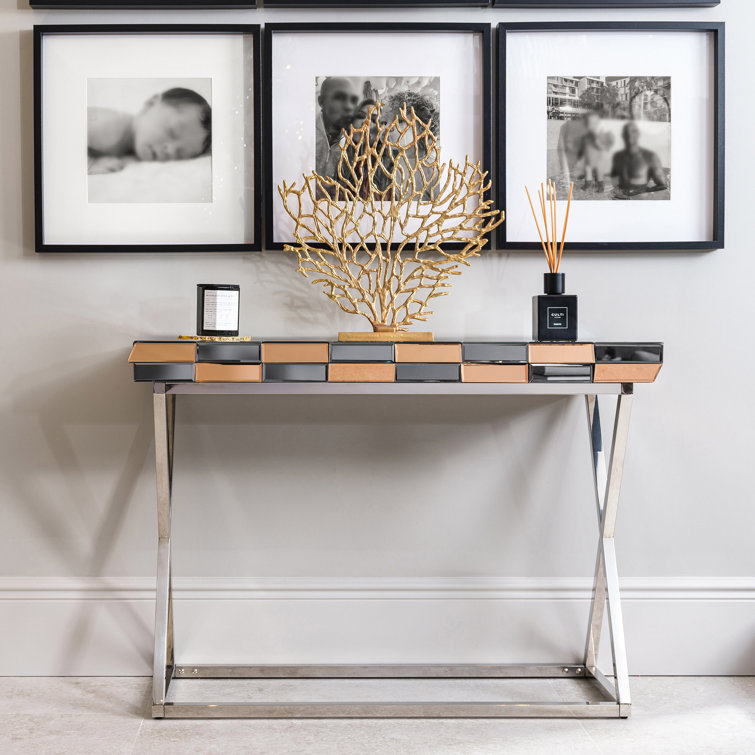 Grey console outlet table wayfair